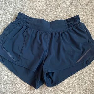 NAVY BLUE 2.5” HOTTY HOTS- WORN ONCE